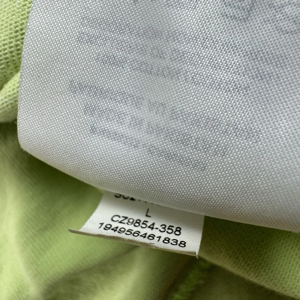 Nike Sportswear Hoodie Womens Large Acid Washed CZ9854-358 Neon Green Pullover